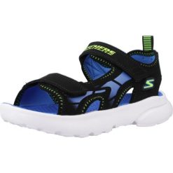 Sandały SKECHERS 406513L Czarny. Czarne sandały męskie Skechers, bez wzorów, z syntetyku, sportowe, bez zapięcia. Za 176.99 zł.