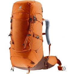 Plecak trekkingowy damski Deuter Aircontact Core 45+10 SL - chestnut/umbra. Brązowe plecaki damskie Deuter, bez wzorów, sportowe. Za 907.99 zł.