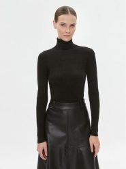 Bruuns Bazaar Sweter Anemones Batildas BBW3518 Czarny Regular Fit. Czarne swetry nierozpinane damskie Bruuns Bazaar, xl, bez wzorów, z wiskozy, bez kołnierzyka, bez ramiączek. W wyprzedaży za 219.99 zł.