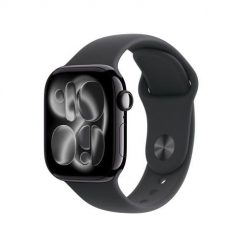 Zegarek Series 11 42mm Jet Black/pasek sportowy - M/L. Czarne zegarki smartwatch Apple, bez wzorów. Za 2,372.99 zł.