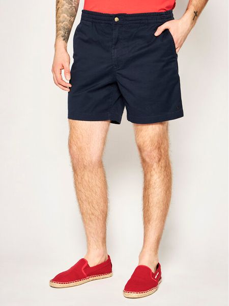 Polo Ralph Lauren Szorty materiałowe Prepster 710644995 Granatowy Classic Fit. Niebieskie szorty męskie Polo Ralph Lauren, bez wzorów, z bawełny. Za 589.99 zł.