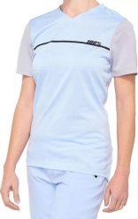 100% Koszulka damska 100% RIDECAMP Jersey krótki rękaw powder blue grey roz. S (NEW 2021). Czerwone bluzki damskie 100%, s, bez wzorów, z jersey, bez kołnierzyka, bez ramiączek. Za 123.86 zł.