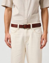 MESKI PASEK WRANGLER ROLLER BUCKLE BELT BROWN 112365270. Brązowe paski męskie Wrangler. Za 99.99 zł.