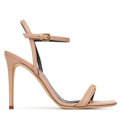 Sandały Elisabetta Franchi. Czerwone sandały damskie Elisabetta Franchi, bez wzorów, bez obcasa, na szpilce, bez zapięcia. Za 1,429.00 zł.