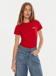 Guess T-Shirt W4BI57 J1314 Czerwony Slim Fit. Czerwone t-shirty damskie Guess, s, z aplikacjami, z bawełny, bez kołnierzyka, bez ramiączek. Za 239.99 zł.