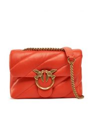 PINKO Torebka Love Puff Mini Cl PE 25 PLTT 100039 A0F2 Pomarańczowy. Brązowe torebki do ręki damskie Pinko, bez wzorów, ze skóry, bez dodatków. Za 959.99 zł.