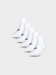 4F Skarpetki długie (5-pack) damskie - białe 35-38. Białe skarpetki damskie 4F, bez wzorów. Za 59.99 zł.