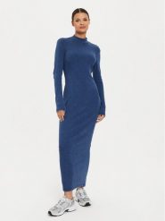 ONLY Sukienka codzienna Valerie 15337268 Granatowy Regular Fit. Niebieskie sukienki damskie ONLY, na co dzień, s, bez wzorów, z bawełny, bez kołnierzyka, bez ramiączek, proste. Za 109.99 zł.
