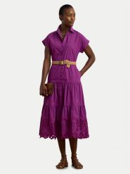 LAUREN RALPH LAUREN Sukienka koszulowa 200970821001 Fioletowy Regular Fit. Fioletowe sukienki damskie Lauren Ralph Lauren, bez wzorów, z bawełny, bez kołnierzyka, bez ramiączek, koszulowe. Za 1,029.00 zł.