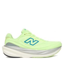 Buty do biegania New Balance. Zielone obuwie sportowe damskie New Balance, bez wzorów, bez zapięcia, do biegania. Za 849.99 zł.
