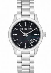 Zegarek Michael Kors Runway Zegarek damski masa perłowa tarcza 35 mm (MK5302). Białe zegarki damskie Michael Kors. Za 250.99 zł.