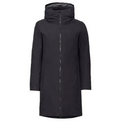 Płaszcz damski 3 w 1 VAUDE Annecy III. Czarne płaszcze damskie Vaude, na jesień, uniwersalny, bez wzorów, z puchu, eleganckie, bez kołnierzyka, bez kaptura. Za 2,366.60 zł.