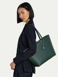 LAUREN RALPH LAUREN Torebka 431795329084 Zielony. Zielone shopperki damskie Lauren Ralph Lauren, bez wzorów, ze skóry, bez dodatków. Za 989.99 zł.