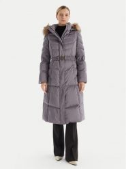 Guess Płaszcz zimowy W5BL29 W2802 Szary Regular Fit. Szare płaszcze damskie Guess, na zimę, xl, z aplikacjami, z syntetyku, bez kołnierzyka, bez kaptura. Za 1,399.00 zł.