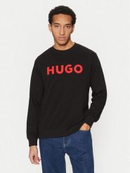 Hugo Bluza Dem 50477328 Czarny Regular Fit. Czarne bluzy męskie Hugo, m, bez wzorów, z bawełny, bez ramiączek, bez kaptura. Za 389.99 zł.