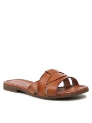 Lasocki Klapki WI23-RUPIA-02 Brązowy. Brązowe klapki damskie Lasocki, bez wzorów, ze skóry, bez obcasa, bez zapięcia. Za 139.99 zł.