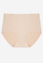Beżowe Bezszwowe Majtki Figi High Waist Dolevia. Brązowe majtki damskie Renee, z jeansu. Za 9.99 zł.