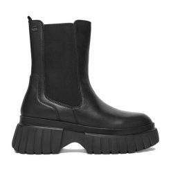 Botki G-Star Raw. Czarne botki damskie G-Star Raw, bez wzorów, retro, bez obcasa, na płaskiej podeszwie, bez zapięcia. Za 309.99 zł.