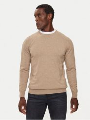INDICODE Sweter Wildman 35-697 Beżowy Regular Fit. Brązowe swetry męskie INDICODE, m, bez wzorów, z bawełny, bez kołnierzyka, bez ramiączek. Za 99.99 zł.