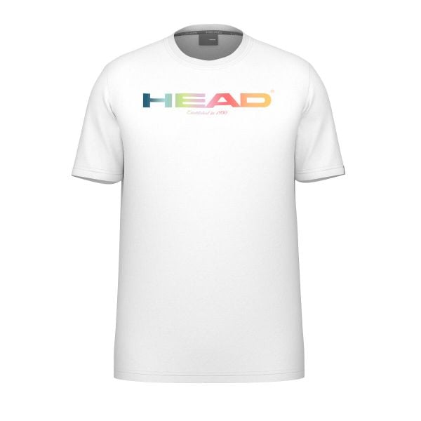 Koszulka Head Rainbow. Białe bluzki damskie Head, l, bez wzorów, sportowe, bez kołnierzyka, bez ramiączek. W wyprzedaży za 153.00 zł.