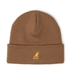 Czapka Kangol. Brązowe czapki męskie Kangol, na zimę, bez wzorów. Za 239.99 zł.