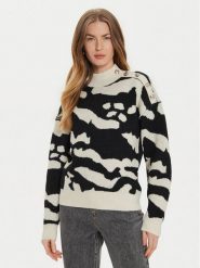 Morgan Sweter 242-MFELIX Beżowy Regular Fit. Brązowe swetry nierozpinane damskie Morgan, xl, bez wzorów, z syntetyku, bez kołnierzyka, bez ramiączek. Za 169.99 zł.