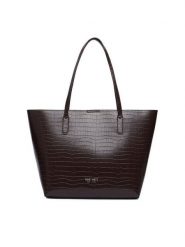 Nine West Torebka CEO-GENTLE GLAM-LDA9920 Brązowy. Brązowe shopperki damskie Nine West, bez wzorów, ze skóry, bez dodatków. Za 279.99 zł.