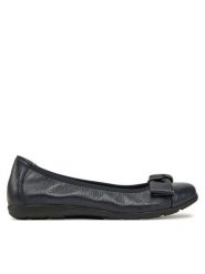 Caprice Baleriny 9-22153-42 Granatowy. Niebieskie balerinki damskie Caprice, bez wzorów, ze skóry, bez obcasa, bez zapięcia. Za 285.99 zł.