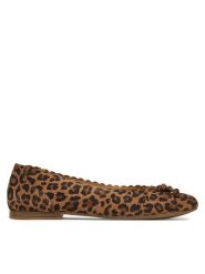 Sergio Bardi Baleriny RST-F1096-01SB Brązowy. Brązowe balerinki damskie Sergio Bardi, bez wzorów, z nubiku, bez obcasa, bez zapięcia. Za 229.99 zł.