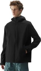 Kurtka męska softshell 4F M324 czarna 4FWSS25TSOFM324 20S S. Czarne kurtki męskie 4F, m, bez wzorów, z softshellu, bez kaptura. Za 219.89 zł.