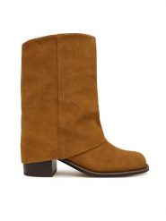 Aldo Botki Nolya 14183580 Brązowy. Brązowe botki damskie Aldo, bez wzorów, ze skóry, bez obcasa, na słupku, bez zapięcia. Za 679.99 zł.