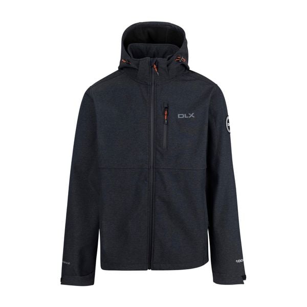 Męska Kurtka Soft Shell Justin DLX Marl. Czerwone kurtki męskie Trespass, m, bez wzorów, z materiału, z kapturem, trekkingowe. Za 385.99 zł.