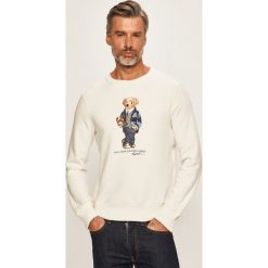 Polo Ralph Lauren - Bluza. Białe bluzy męskie Polo Ralph Lauren, l, bez wzorów, z bawełny, bez ramiączek, bez kaptura. Za 729.90 zł.
