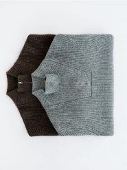 Sweter z wełną - szary. Szare swetry męskie Reserved, l, bez wzorów, z dzianiny, bez kołnierzyka, bez ramiączek. Za 259.99 zł.