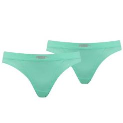 Bielizna treningowa damska Puma PUMA Micro Mesh Bikini 2P. Zielona stroje kąpielowe damskie Puma, s, bez wzorów, z meshu. Za 50.00 zł.