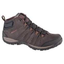 Buty trekkingowe męskie, Woodburn II Chukka WP Omni-Heat. Brązowe trekkingi męskie Columbia, bez zapięcia. Za 349.99 zł.