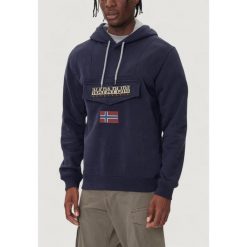 Bluza Mężczyzna NAPAPIJRI BURGEE WINT 4. Niebieskie bluzy męskie Napapijri, m, bez wzorów, bez ramiączek, bez kaptura. W wyprzedaży za 384.75 zł.