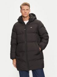 Tommy Jeans Kurtka puchowa Essential DM0DM20466 Czarny Regular Fit. Czarne kurtki męskie Tommy Jeans, m, bez wzorów, z jeansu, bez kaptura. Za 889.00 zł.