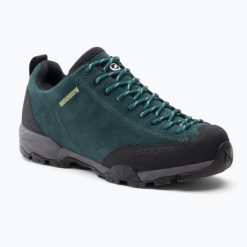 Buty turystyczne męskie SCARPA Mojito Trail. Niebieskie buty zimowe męskie Scarpa, bez wzorów, bez obcasa, bez zapięcia. Za 669.99 zł.