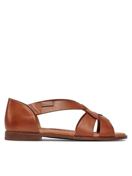 Pikolinos Sandały Algar W0X-0812 Brązowy. Brązowe sandały damskie Pikolinos, bez wzorów, ze skóry, bez obcasa, na płaskiej podeszwie, bez zapięcia. Za 469.99 zł.