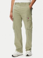 Tommy Jeans Spodnie cargo Otis Co DM0DM22403 Zielony Regular Fit. Zielone spodnie sportowe męskie Tommy Jeans, m, bez wzorów, z bawełny. Za 449.99 zł.