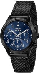 Zegarek Sector Zegarek Męski Sector 670 Czarny ( 40 mm). Czarne zegarki męskie sector, bez wzorów. Za 326.57 zł.