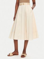 TWINSET Spódnica trapezowa 251TT202J Écru Regular Fit. Spódnice damskie Twinset, bez wzorów, z bawełny, trapezowe. Za 649.99 zł.