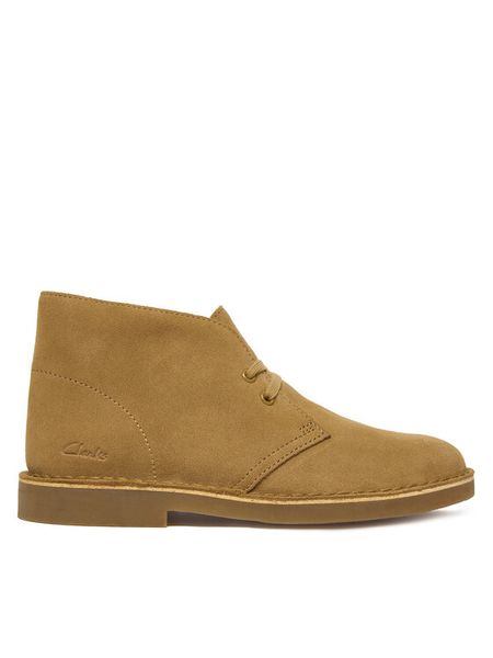 Clarks Trzewiki Desert Bt Evo. 26182928 Brązowy. Brązowe botki damskie Clarks, bez wzorów, ze skóry, bez obcasa, na płaskiej podeszwie, bez zapięcia. Za 429.99 zł.