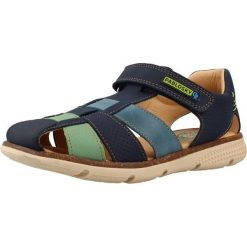 Sandały PABLOSKY 521024P Niebieski. Niebieskie sandały męskie Pablosky, bez wzorów, ze skóry, bez zapięcia. Za 219.99 zł.