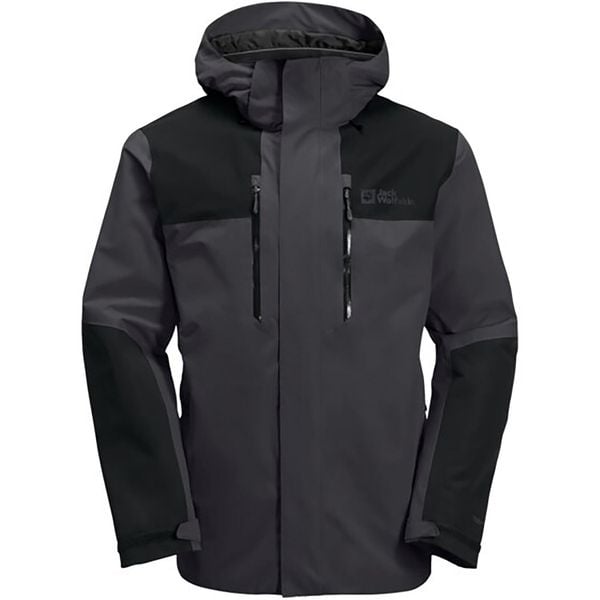 Kurtka uniwersalna męska Jack Wolfskin Jasper. Szare kurtki męskie Jack Wolfskin, l, bez wzorów, z materiału, eleganckie, z kapturem. Za 909.99 zł.