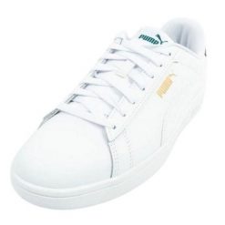 Skórzane Buty Treningowe Dla Dorosłych Unisex Smash 3.0. Białe buty zimowe męskie Puma, bez wzorów, bez obcasa, bez zapięcia. Za 313.99 zł.