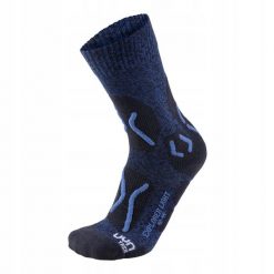 Skarpety trekkingowe męskie Uyn Trekking Explorer Light Socks. Niebieskie skarpety męskie UYN, bez wzorów. Za 99.99 zł.