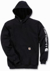 Bluza Carhartt Mid Signature Sleeve Logo Black. Czarne bluzy męskie Carhartt, m, bez wzorów, bez ramiączek, bez kaptura. Za 258.74 zł.