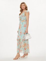 Guess Sukienka codzienna Elide W4GK37 WE550 Kolorowy Regular Fit. Sukienki damskie Guess, na co dzień, xs, z aplikacjami, z wiskozy, bez kołnierzyka, bez ramiączek, proste. Za 489.99 zł.